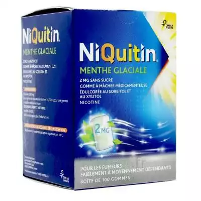 Niquitin 2 Mg Gom à Mâcher Médic Menthe Glaciale Sans Sucre Plq Pvc/pvdc/alu/100 à DIJON