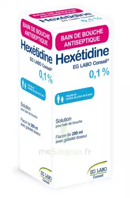 Hexetidine Eg Labo Conseil 0,1 %, Solution Pour Bain De Bouche 200ml à DIJON
